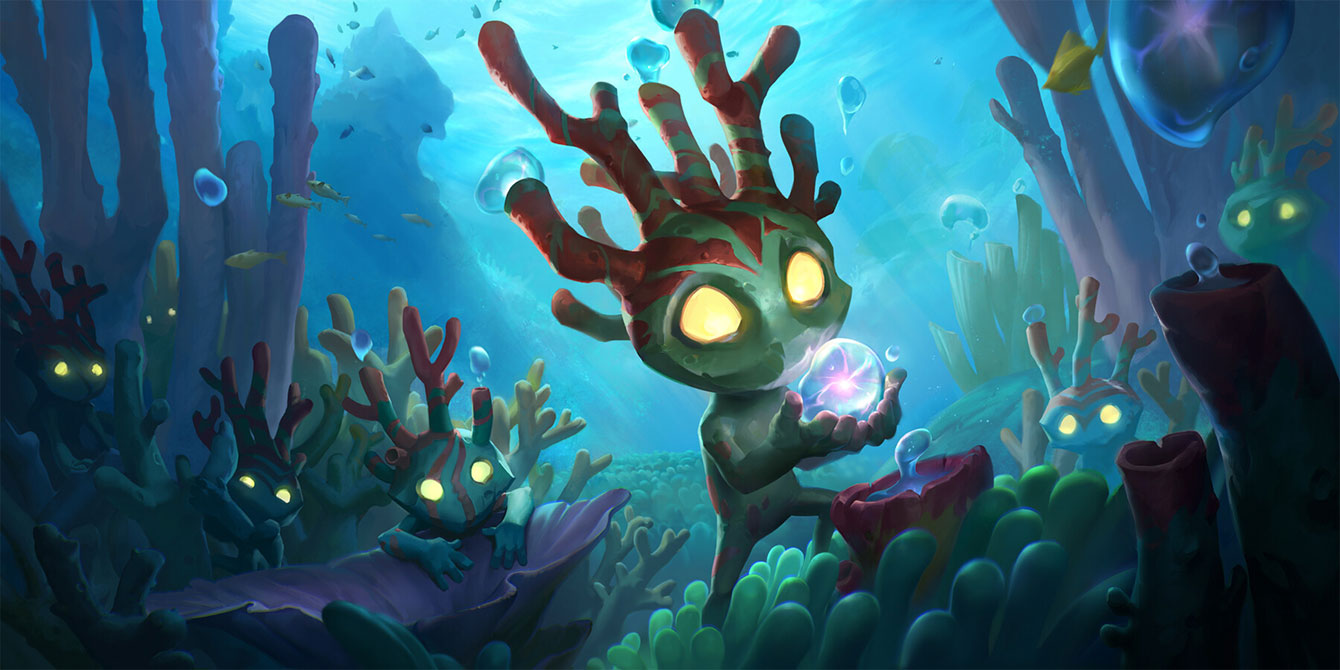 Coral Creatures Art from Legends of Runeterra