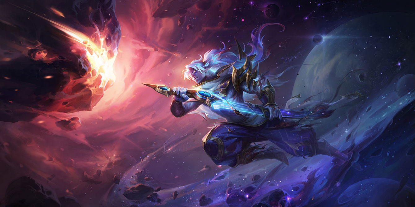 Cosmic Yasuo Art from Legends of Runeterra