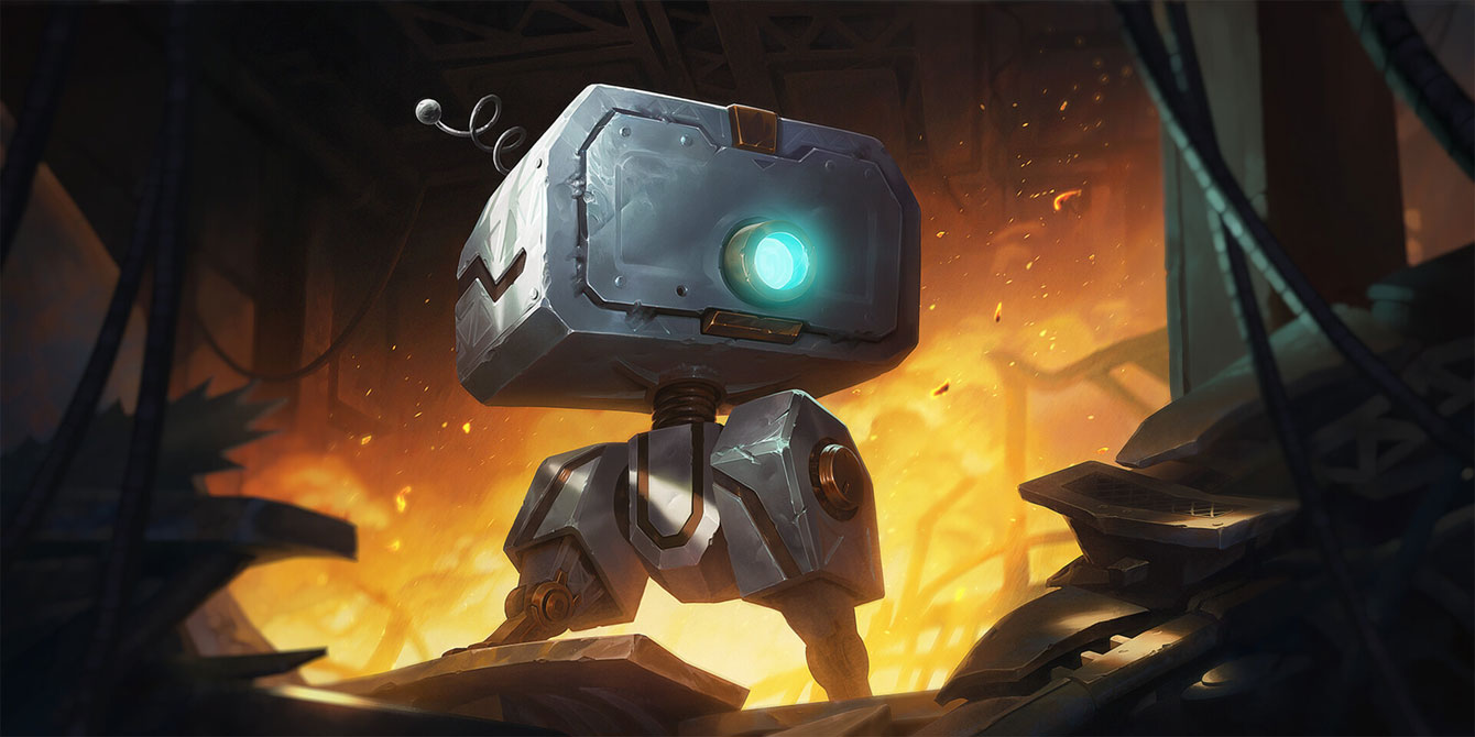 Crackling Platbot Art from Legends of Runeterra