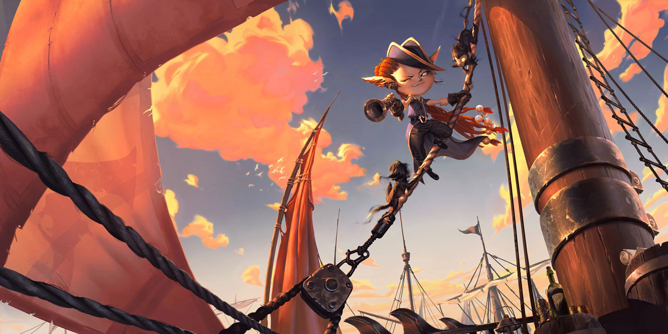 Crackshot Corsair Art from Legends of Runeterra