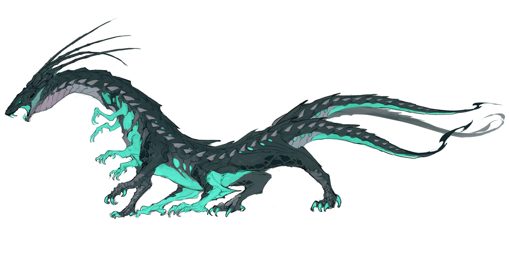 Crawling Viperwyrm Concept Art from Legends of Runeterra