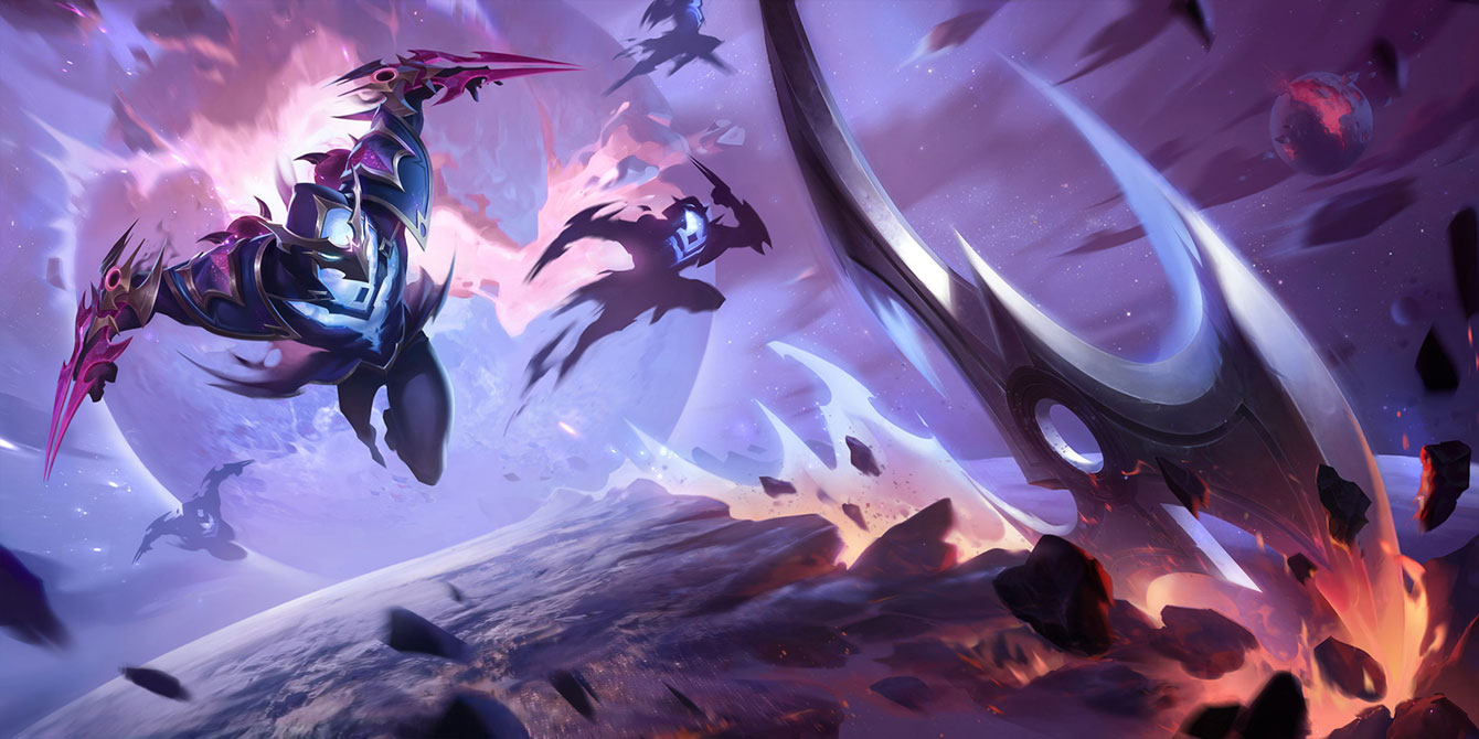 Dark Star Zed Level 2 Art from Legends of Runeterra