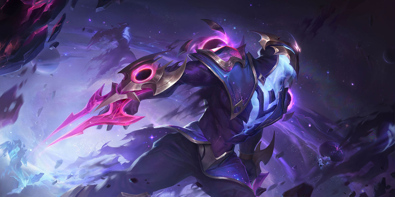 Dark Star Zed Art from Legends of Runeterra