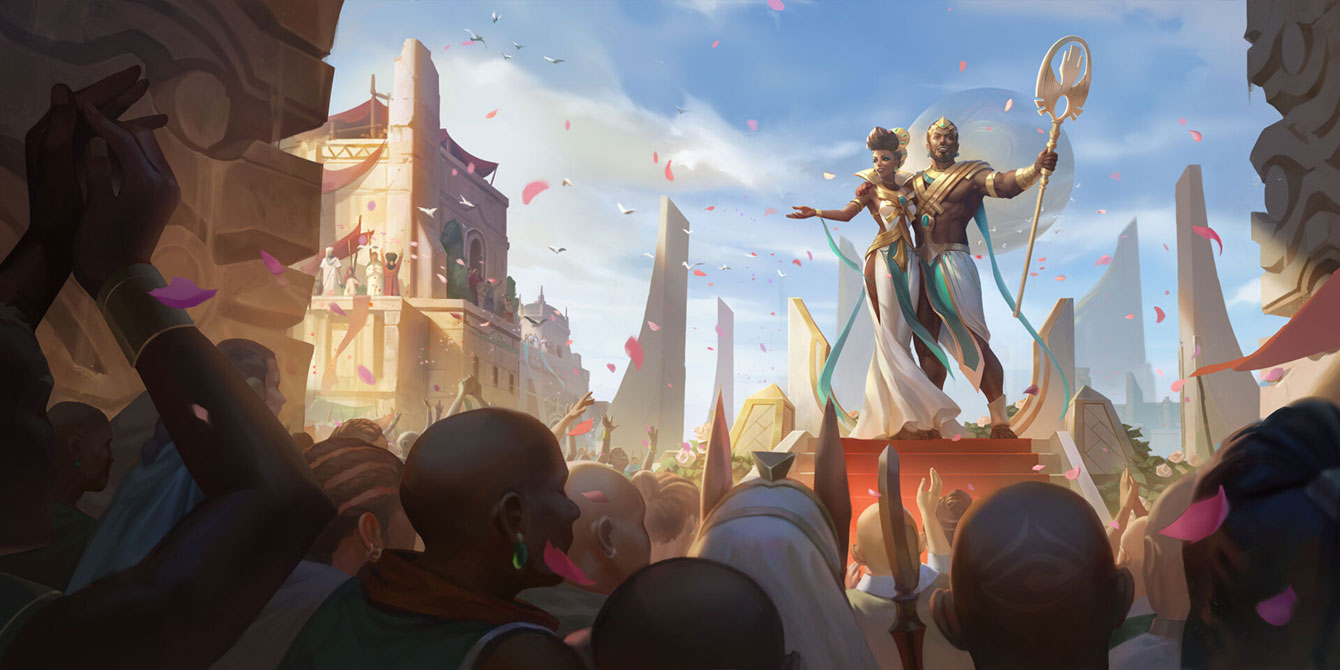 Devoted Council Art from Legends of Runeterra