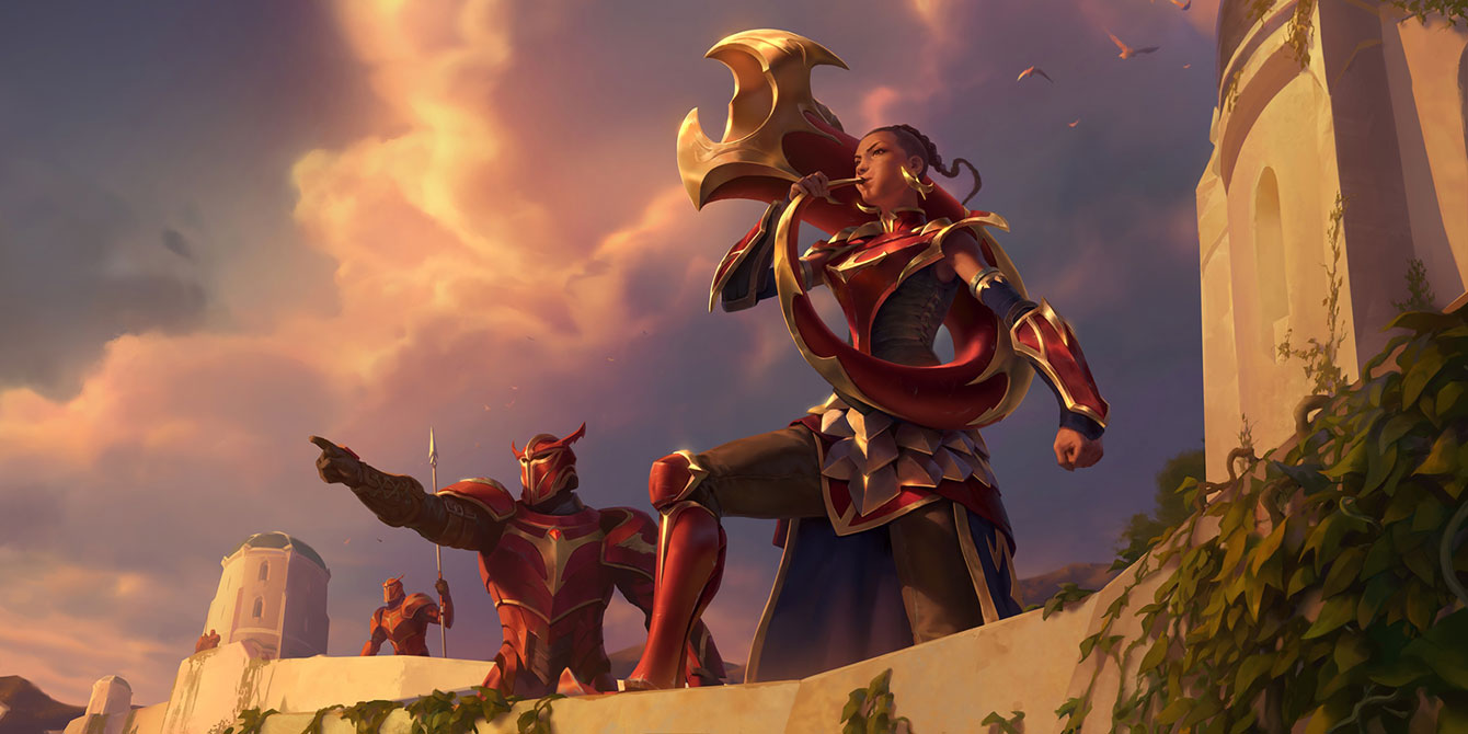 Dragonguard Lookout Art from Legends of Runeterra