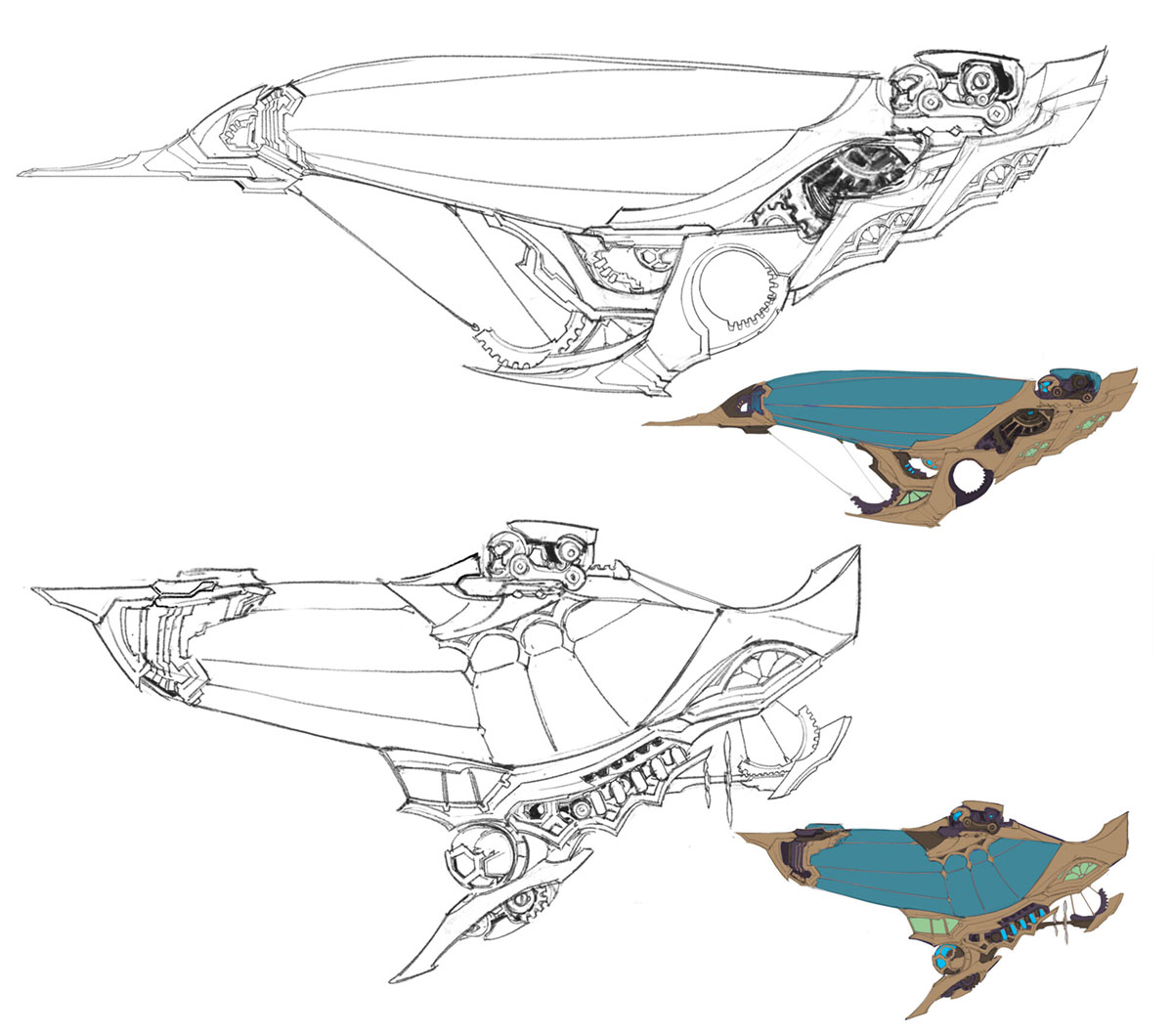 Ferros Skycruiser Concept Artwork from Legends of Runeterra