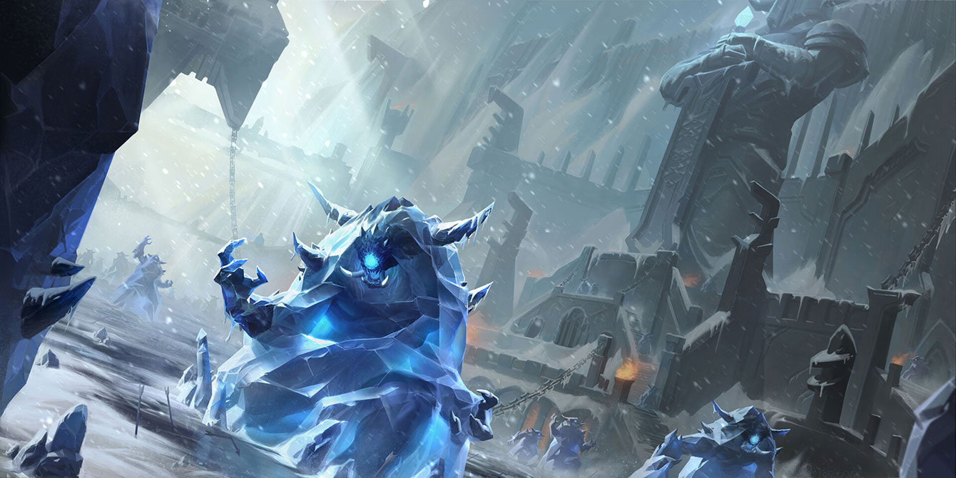 Frozen Thrall Art from Legends of Runeterra