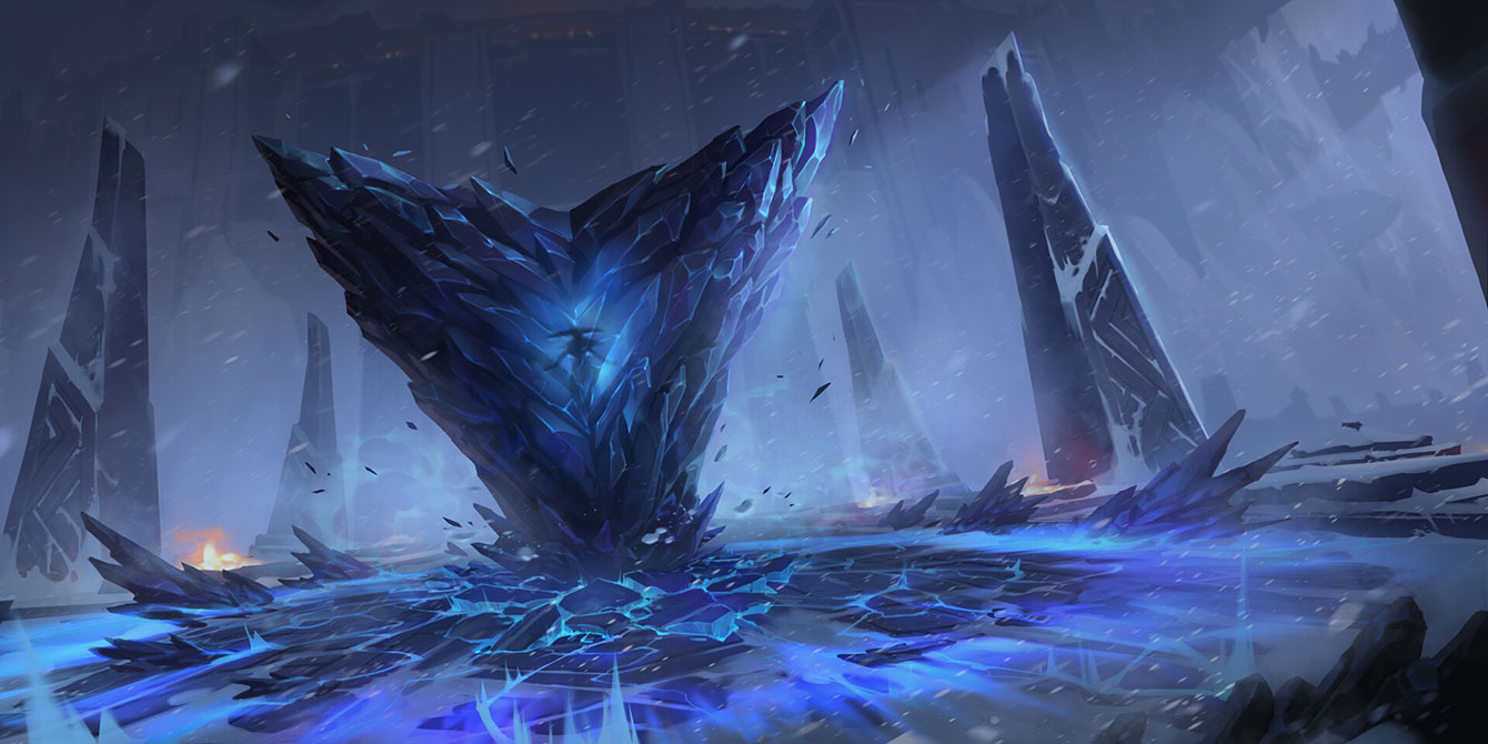 Frozen Tomb Art from Legends of Runeterra