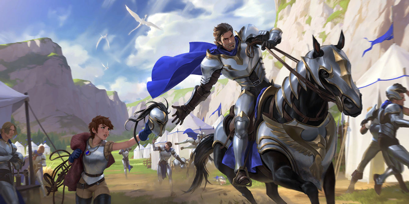 Gallant Rider Art from Legends of Runeterra