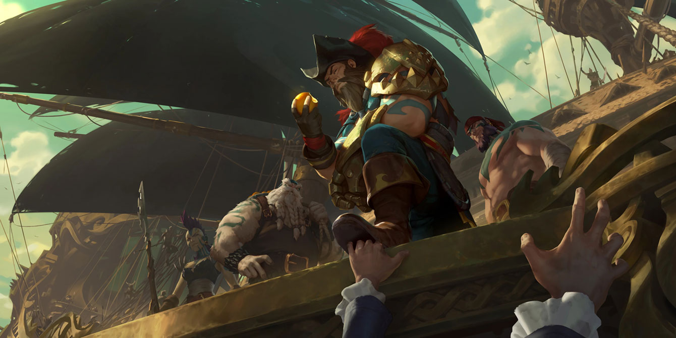 Gangplank Art from Legends of Runeterra