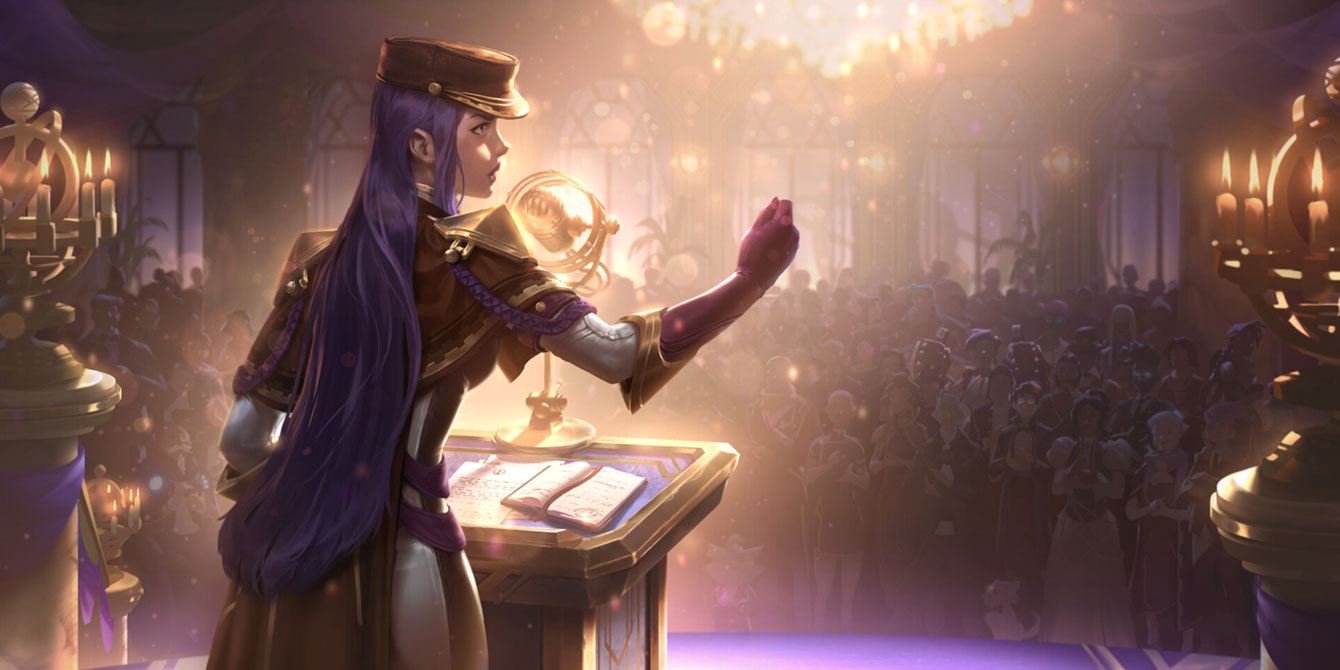 Gilded Caitlyn Level 2 Art from Legends of Runeterra
