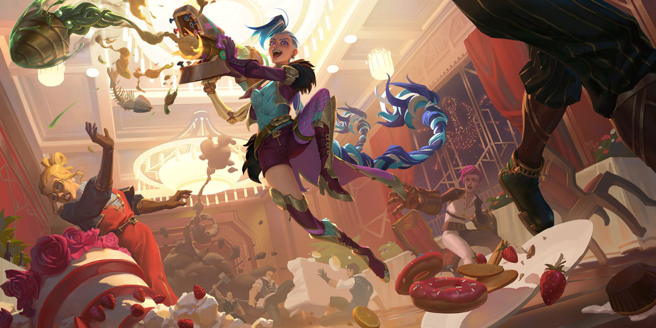 Gilded Jinx Level 2 Art from Legends of Runeterra