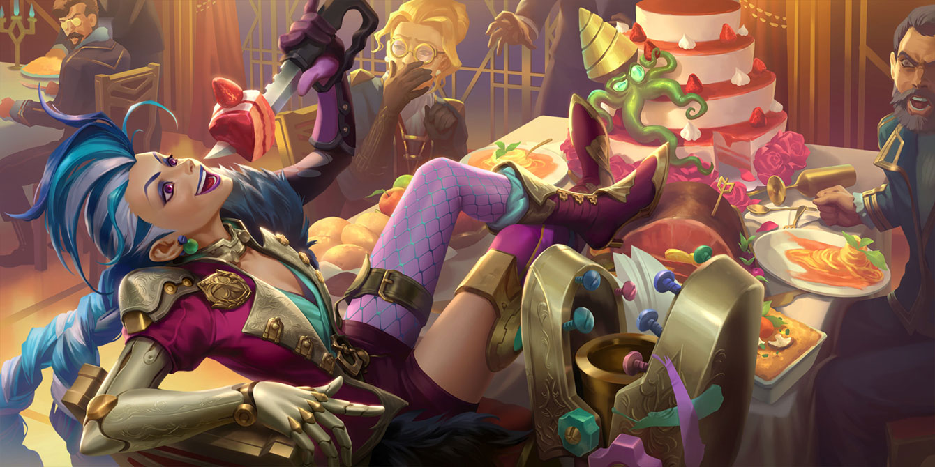Gilded Jinx Art from Legends of Runeterra