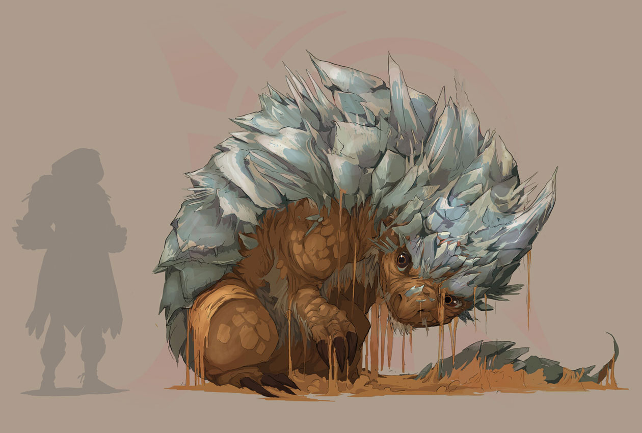 Grumpy Rockbear Concept Art from Legends of Runeterra