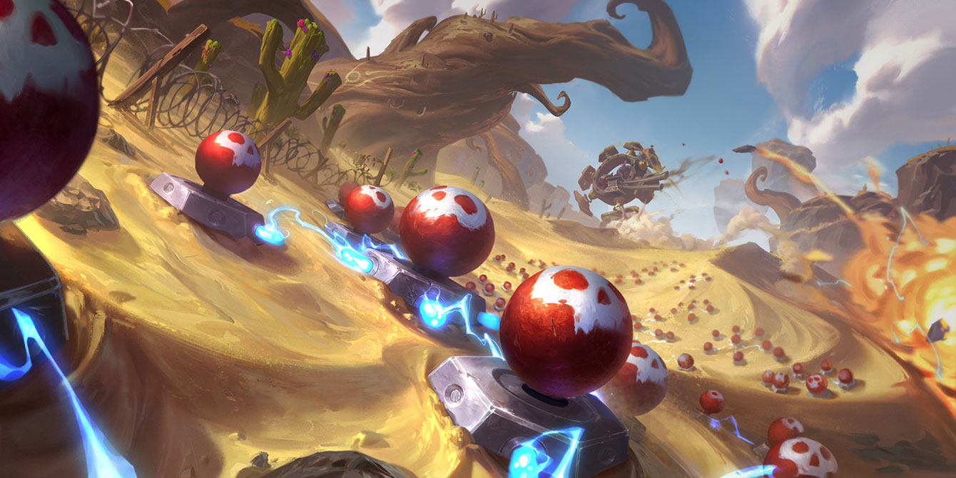 Hexplosive Minefield Art from Legends of Runeterra