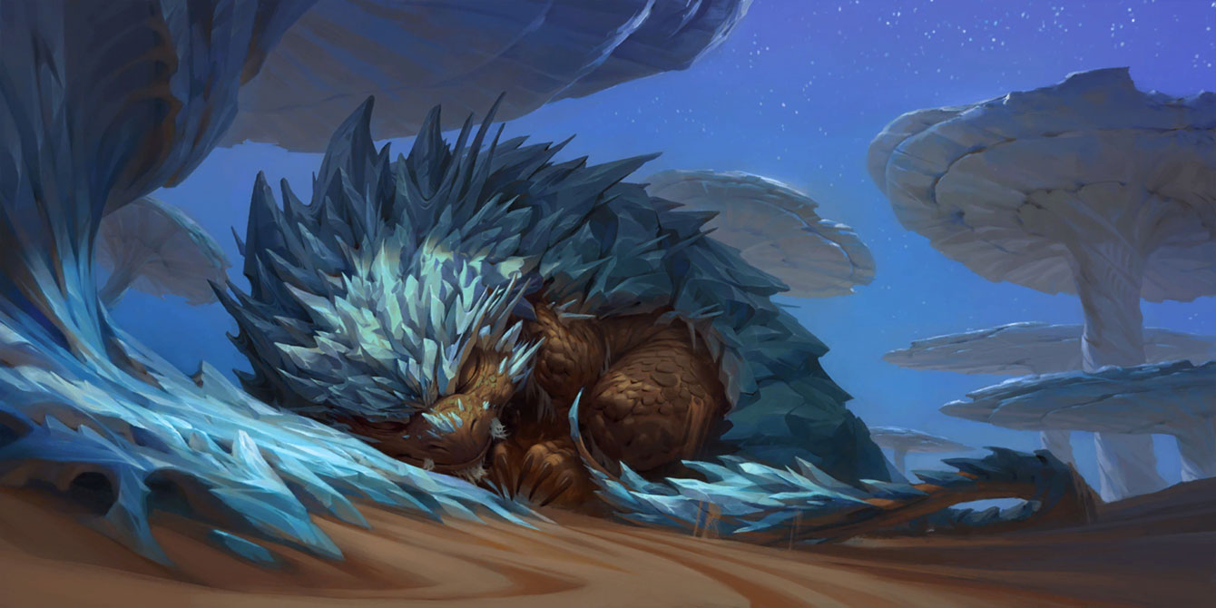 Hibernating Rockbear Art from Legends of Runeterra