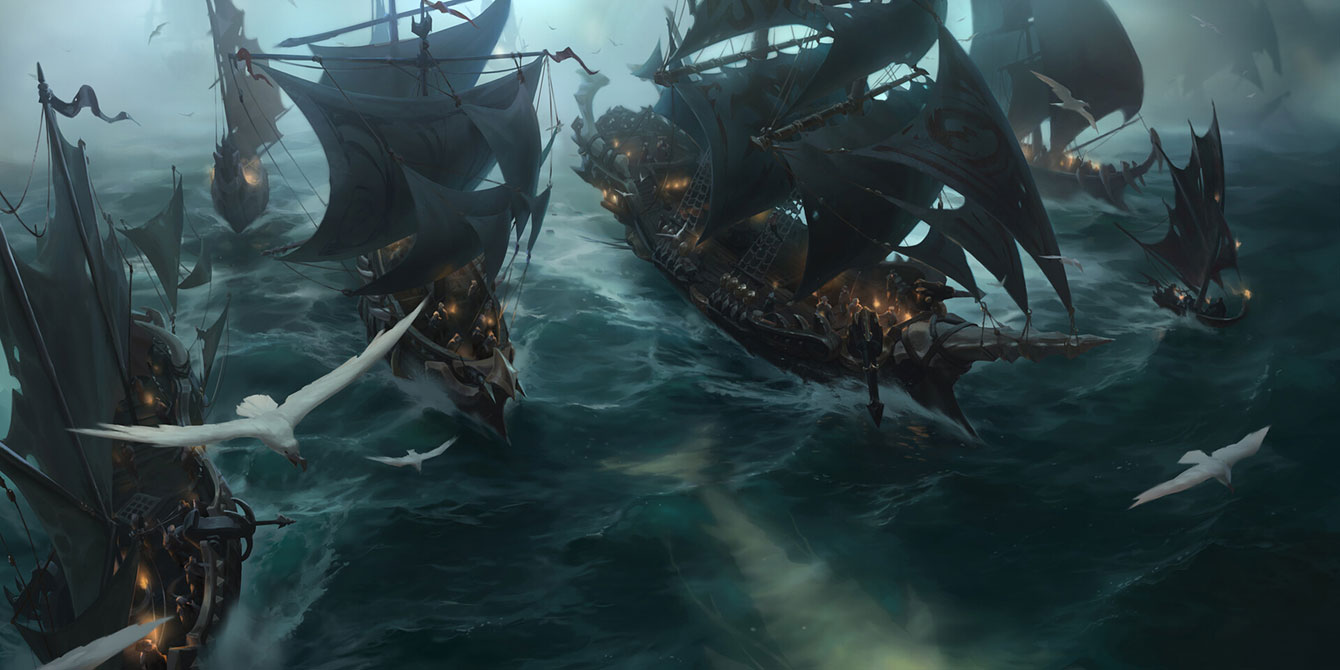 Hunting Fleet Art from Legends of Runeterra