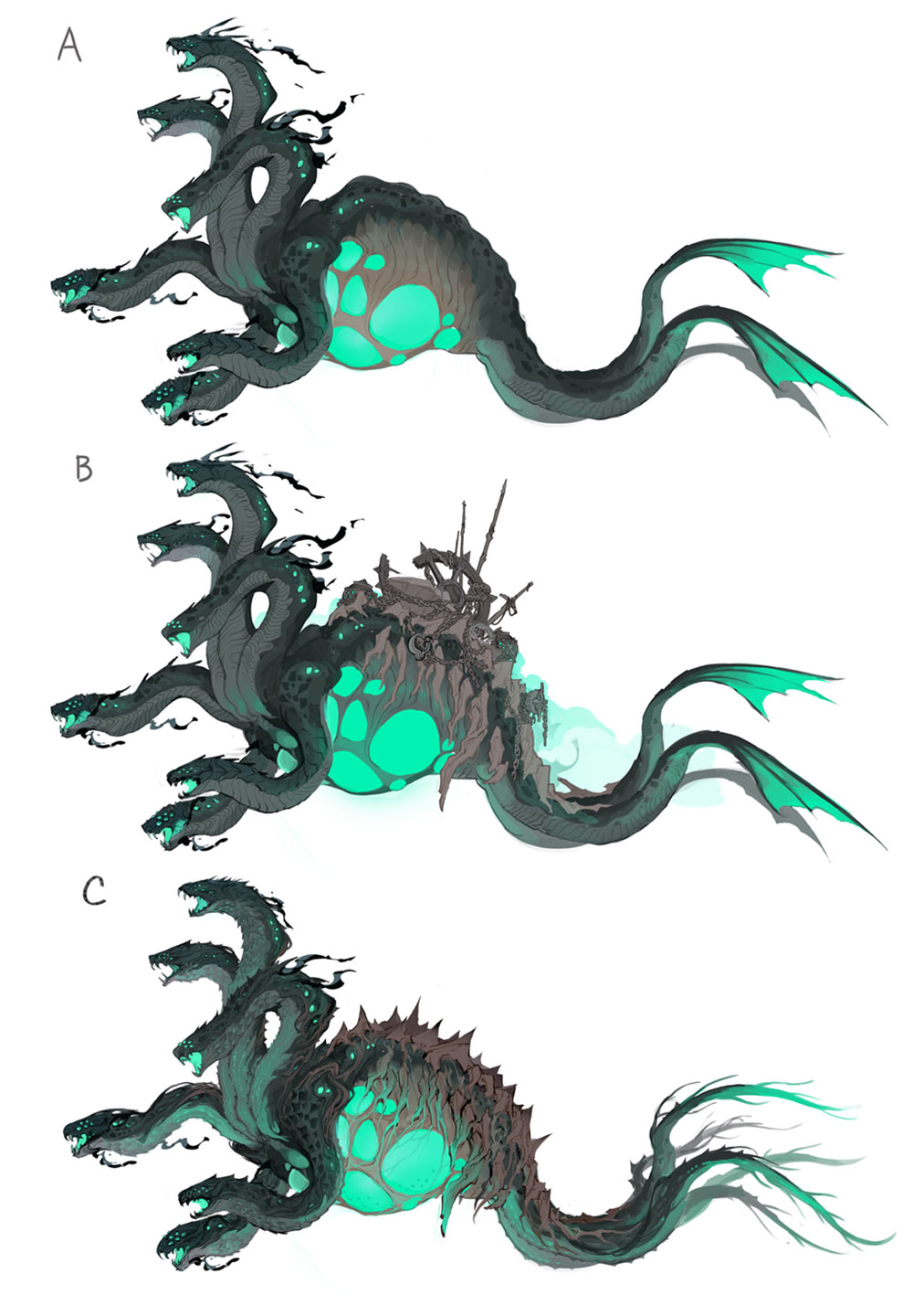 Invasive Hydravine Variations Art from Legends of Runeterra