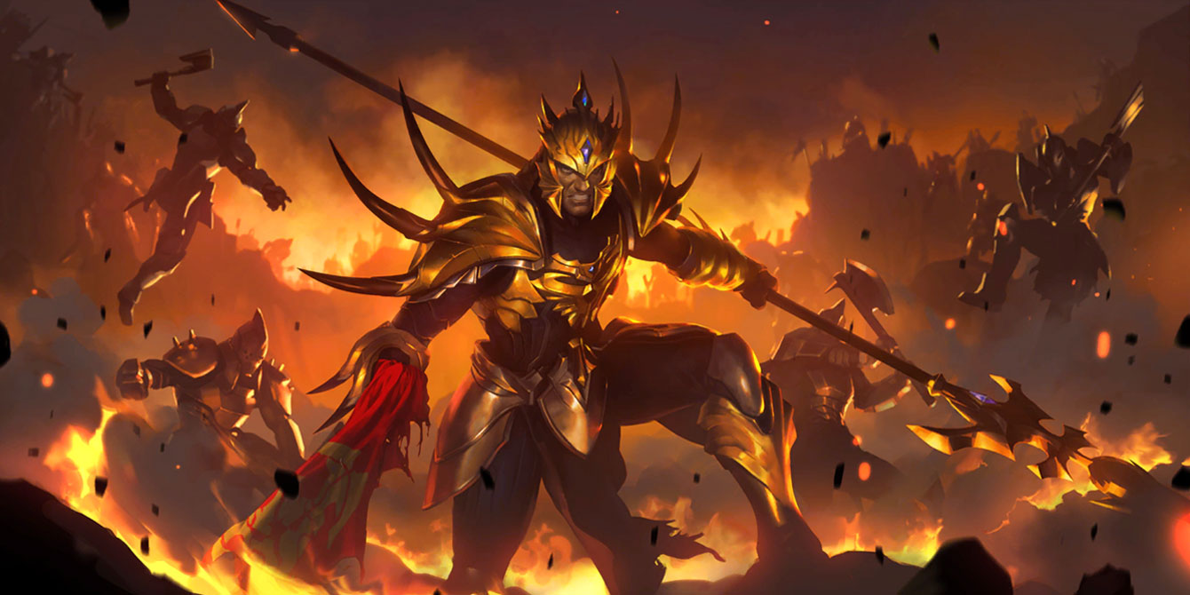 Jarvan IV Art from Legends of Runeterra