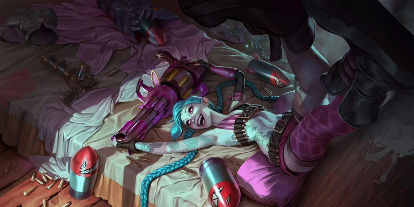 Jinx Art from Legends of Runeterra