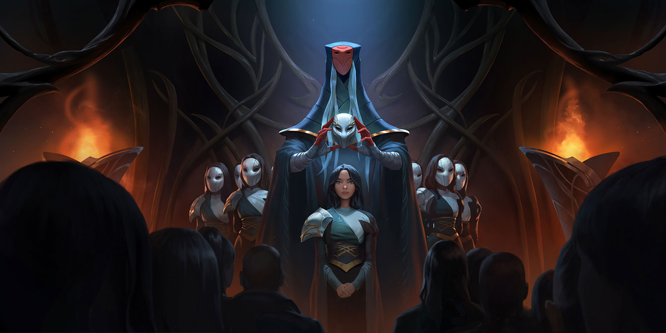 Keeper of Masks Art from Legends of Runeterra