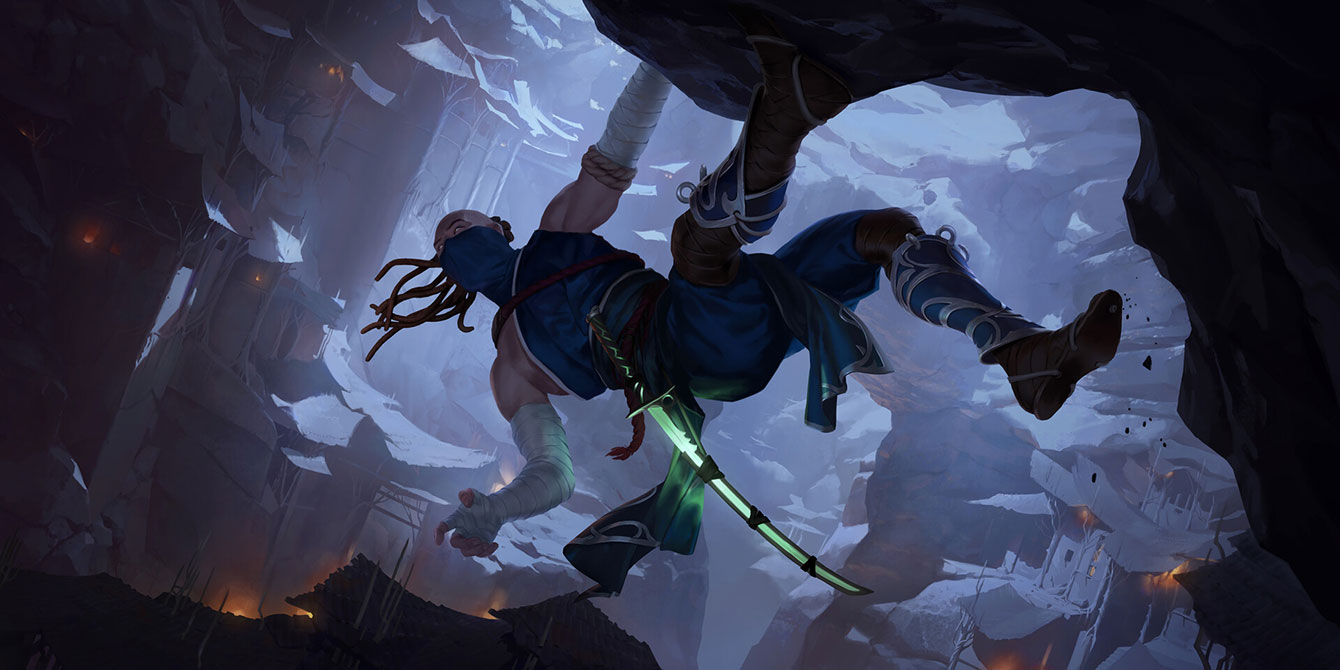 Kinkou Lifeblade Art from Legends of Runeterra