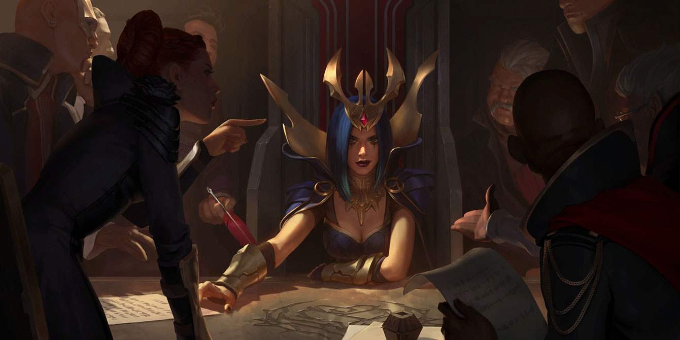 LeBlanc Level 2 Art from Legends of Runeterra