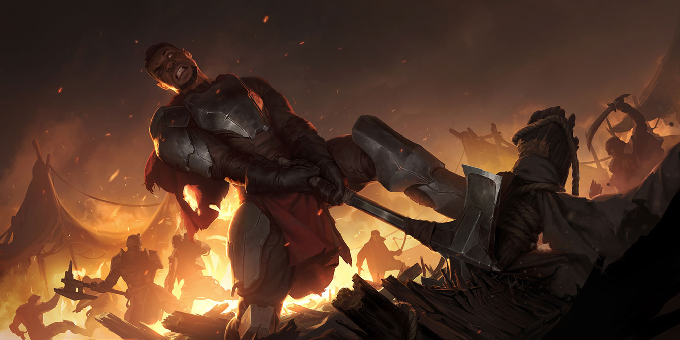 Legion Rearguard Art from Legends of Runeterra