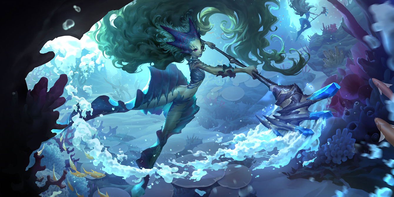 Marai Warden Art from Legends of Runeterra
