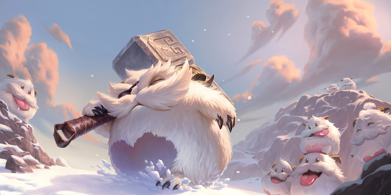 Mighty Poro Art from Legends of Runeterra