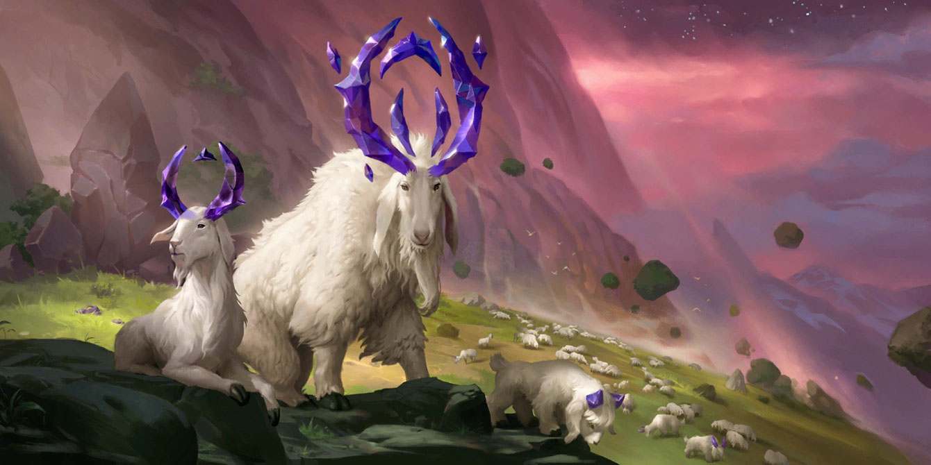 Mountain Goat Art from Legends of Runeterra