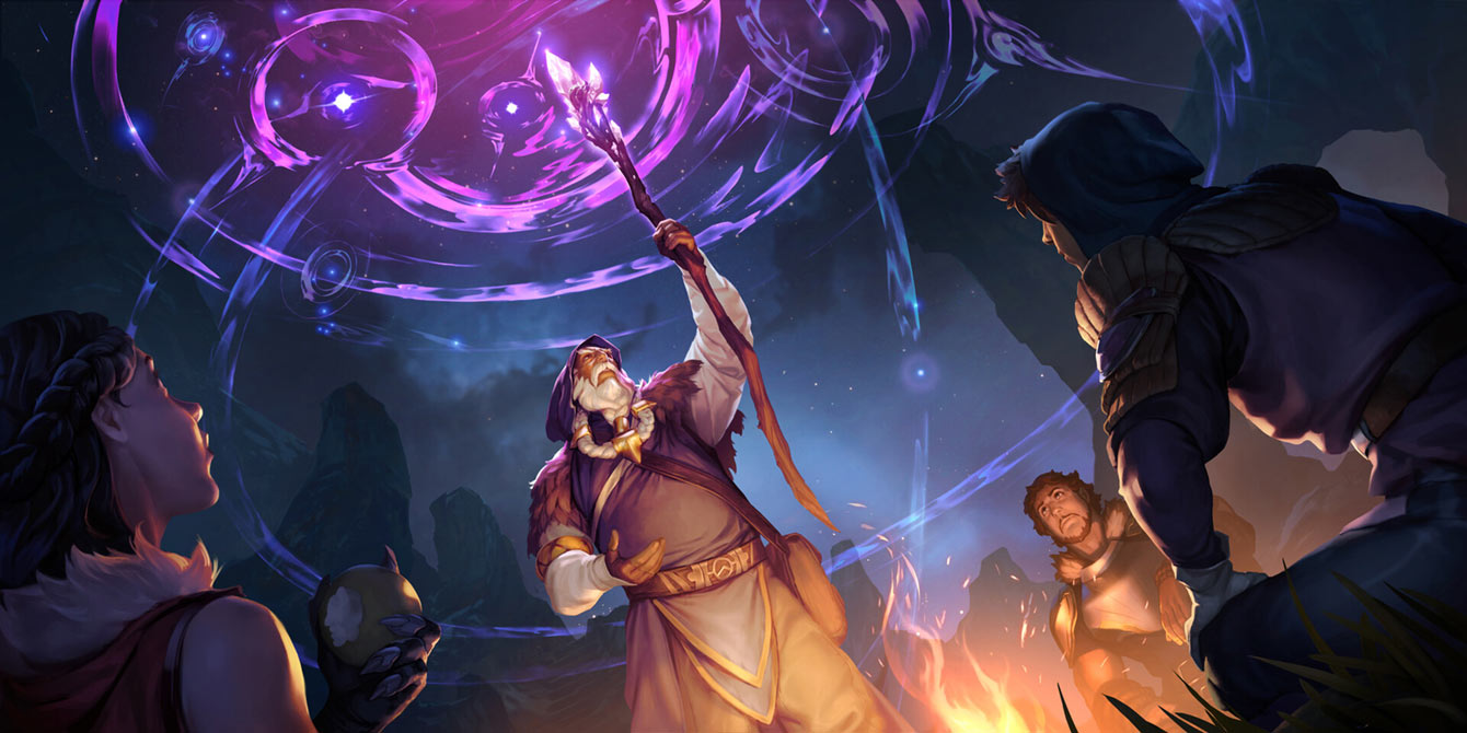 Mountain Scryer Art from Legends of Runeterra