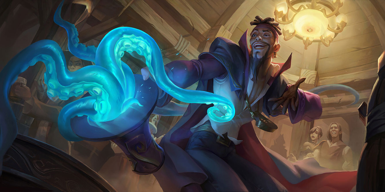 Mystifying Magician Art from Legends of Runeterra