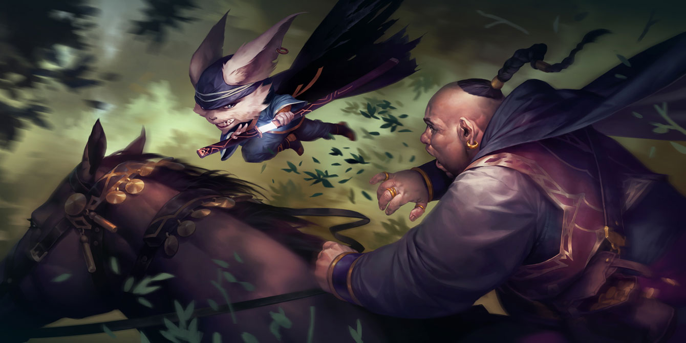 Navori Bladescout Art from Legends of Runeterra