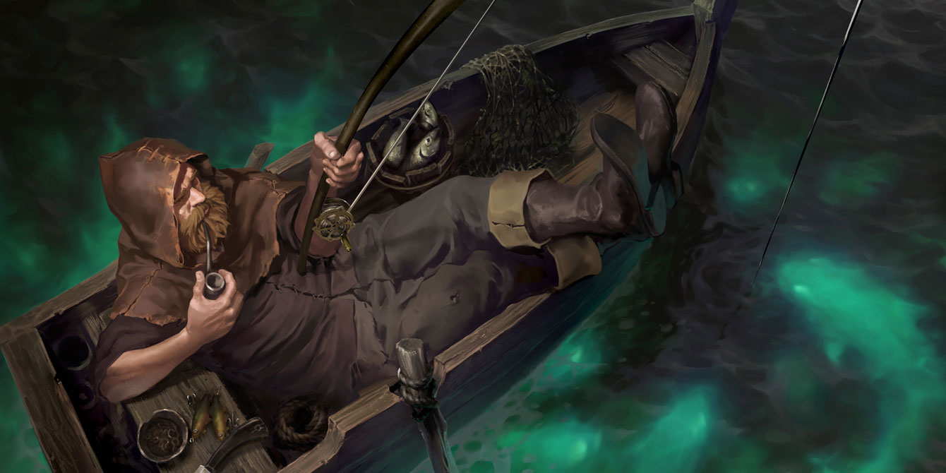Oblivious Islander Art from Legends of Runeterra