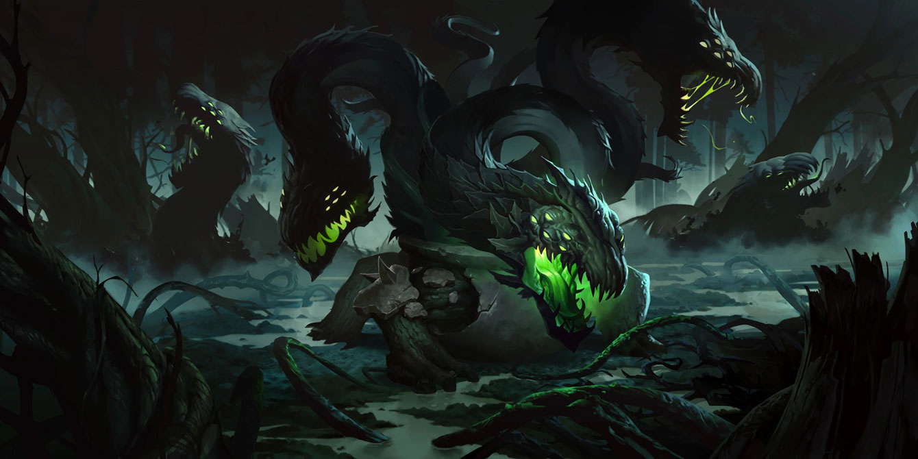 Overgrown Snapvine Art from Legends of Runeterra