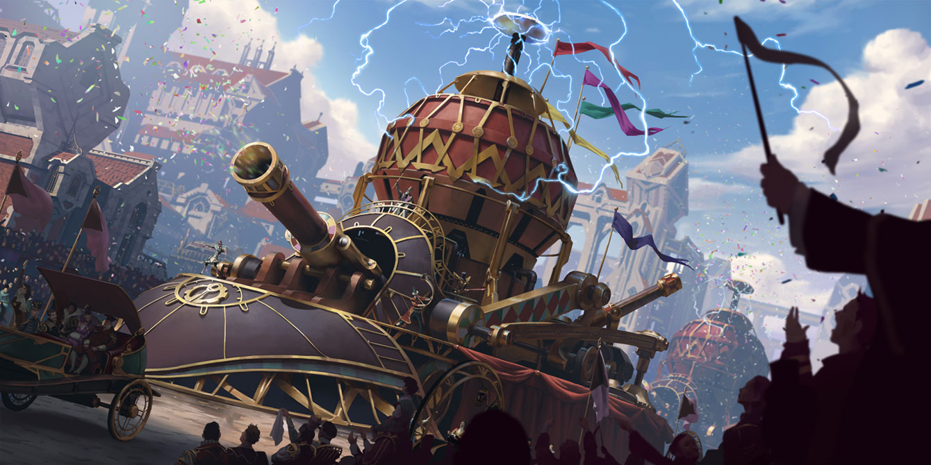 Parade Electrorig Art from Legends of Runeterra