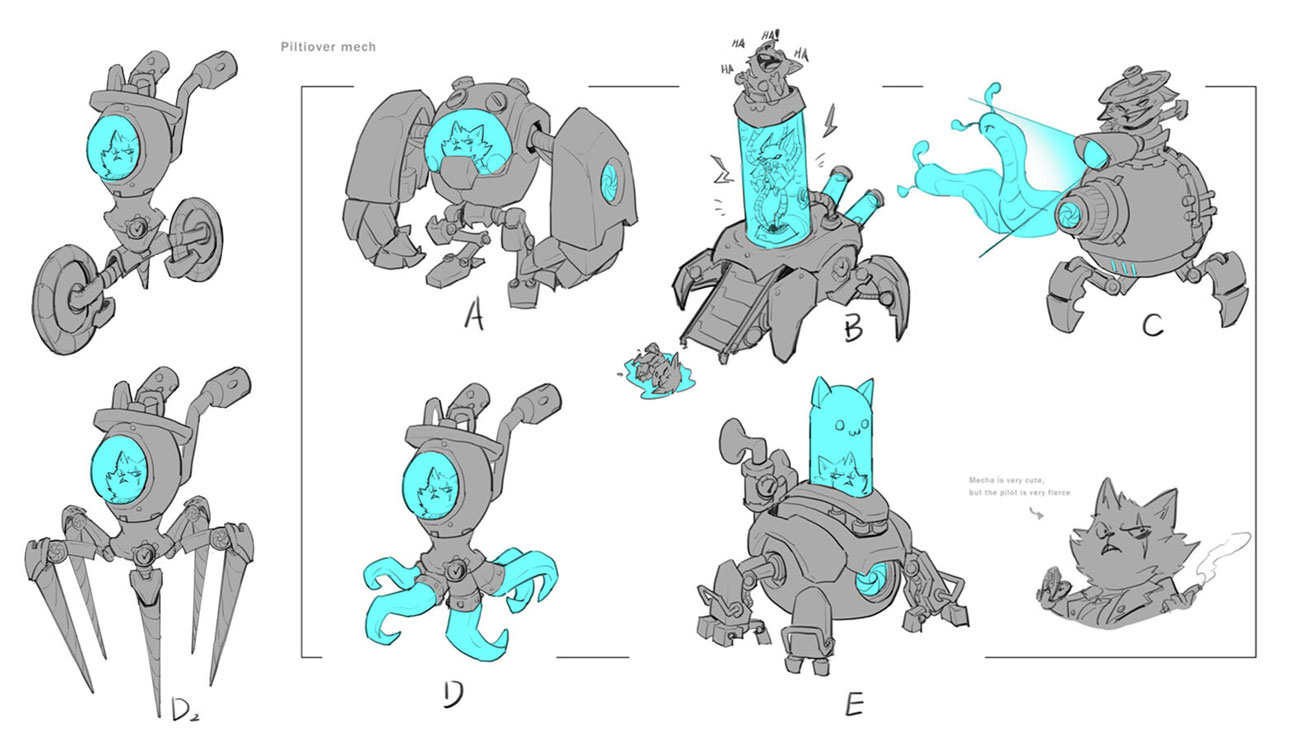 Professor Von Mech Sketches from Legends of Runeterra