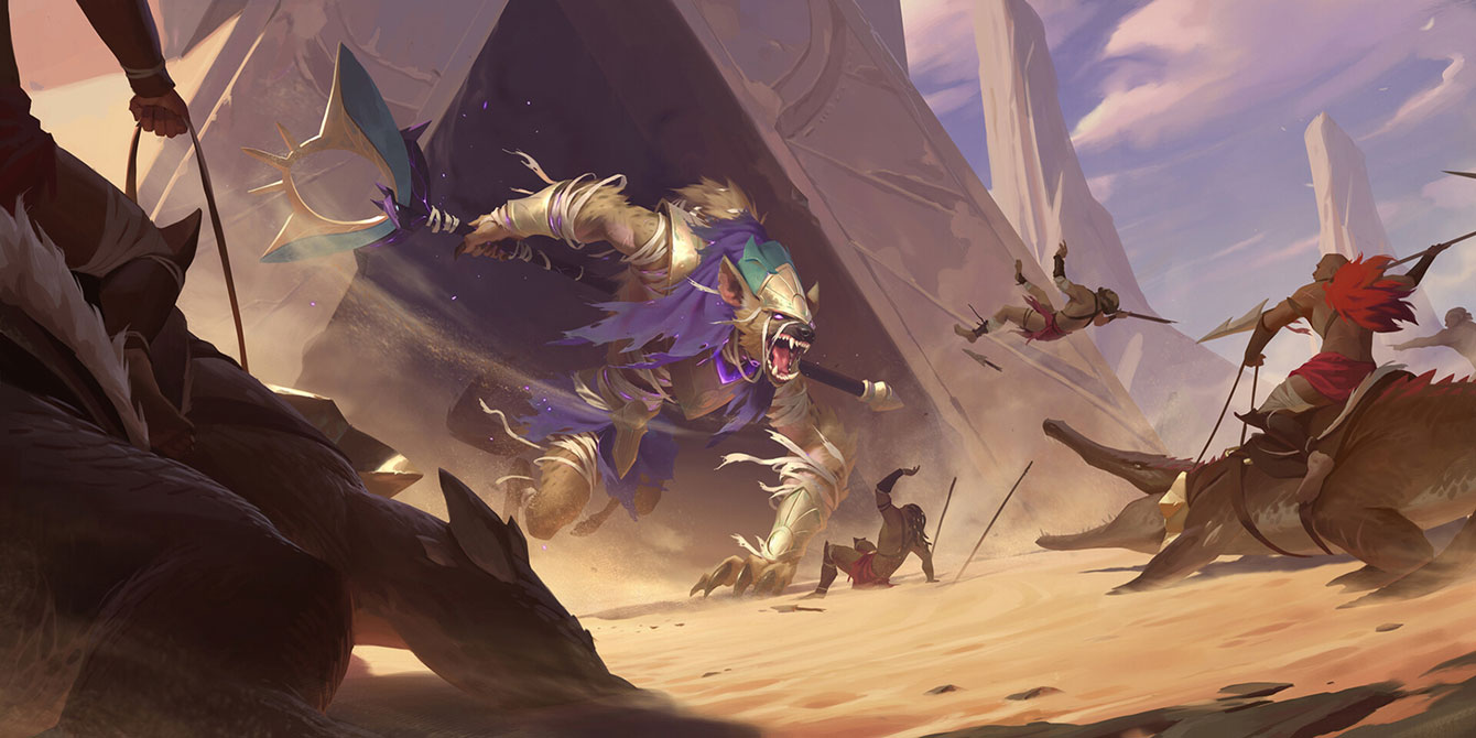 Rampaging Baccai Art from Legends of Runeterra