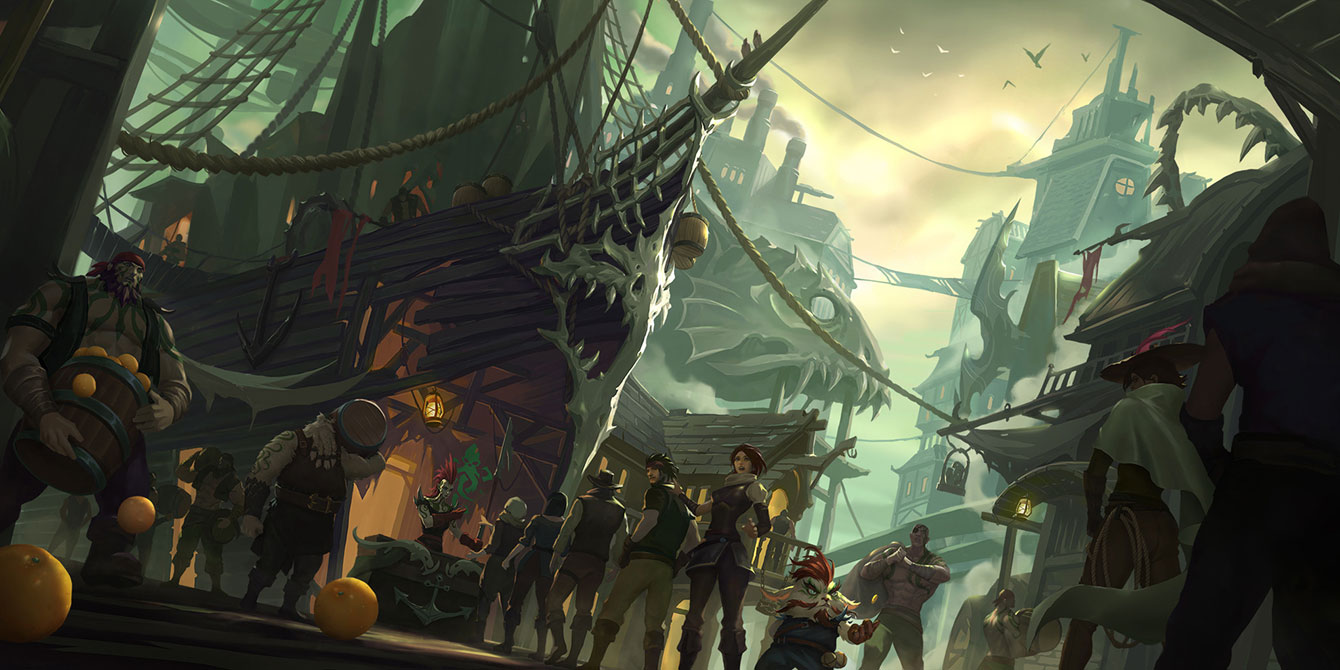 Reaver's Row Art from Legends of Runeterra