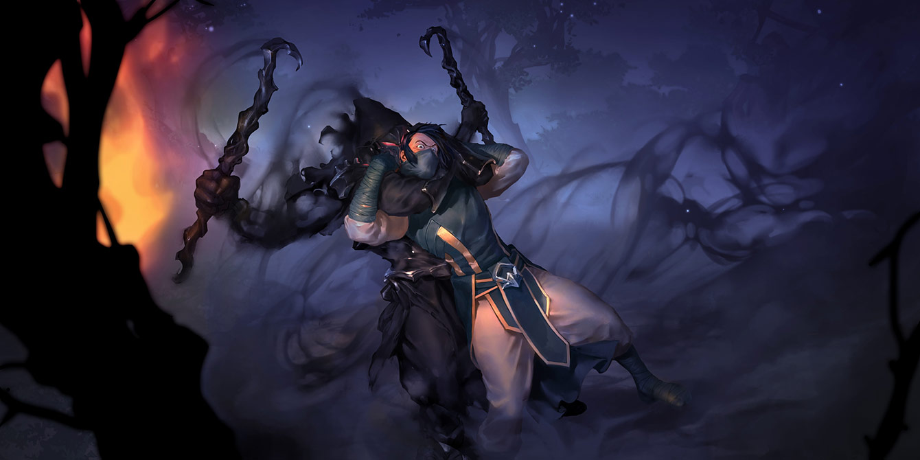 Ren Shadowblade Art from Legends of Runeterra
