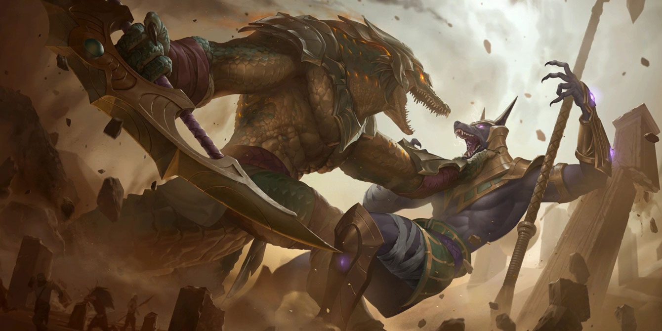 Renekton Art from Legends of Runeterra