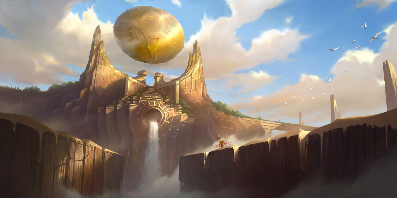 Restored Sun Disk Art from Legends of Runeterra