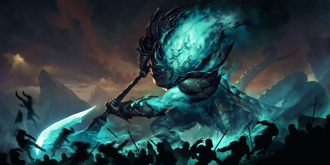 Rhasa the Sunderer Art from Legends of Runeterra
