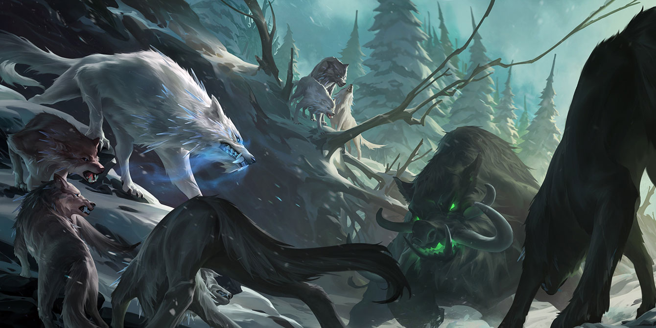 Rimefang Denmother Art from Legends of Runeterra
