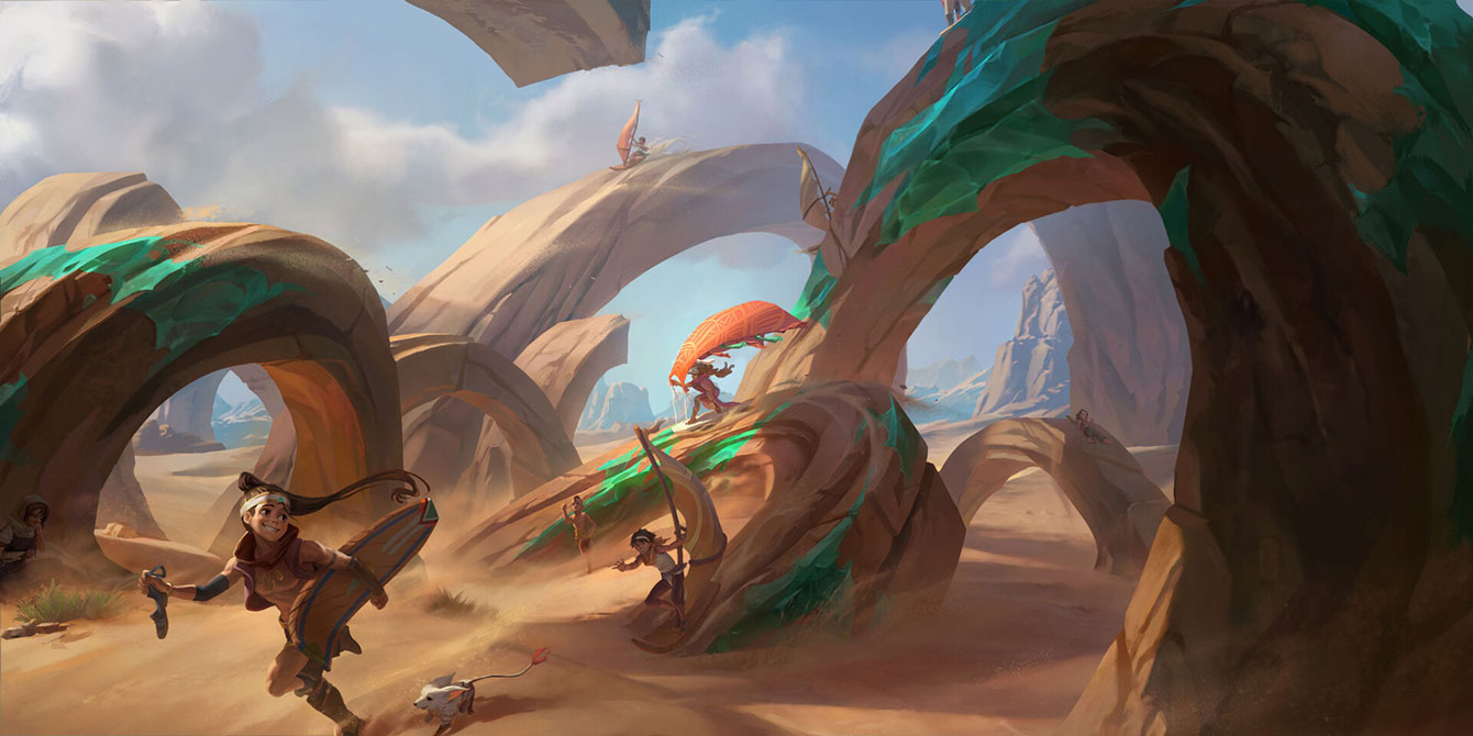Roiling Sands Art from Legends of Runeterra