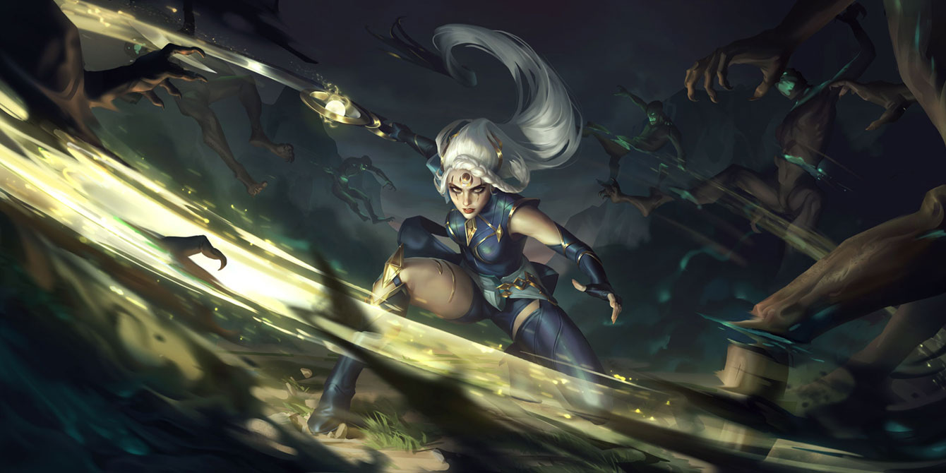 Ruined King Diana Level 2 Art from Legends of Runeterra