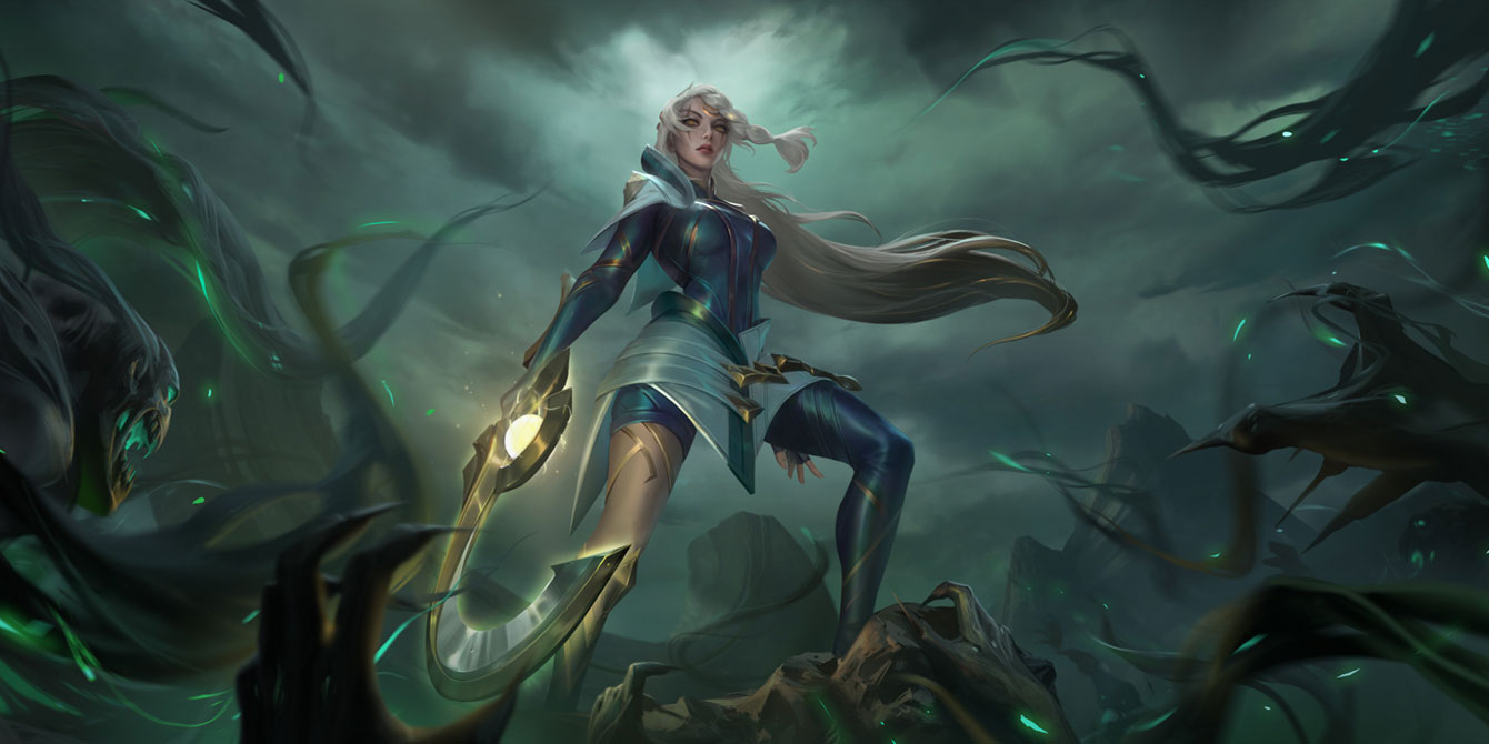 Ruined King Diana Art from Legends of Runeterra