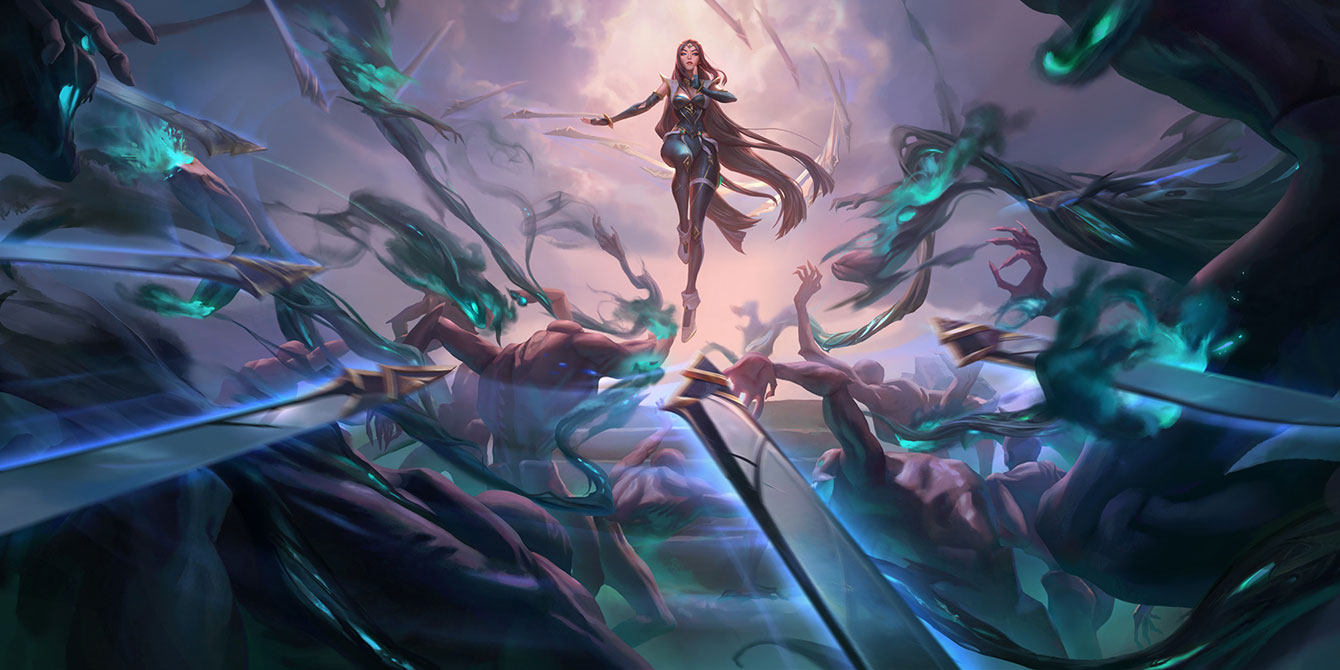 Ruined King: Irelia Level 2 Art from Legends of Runeterra