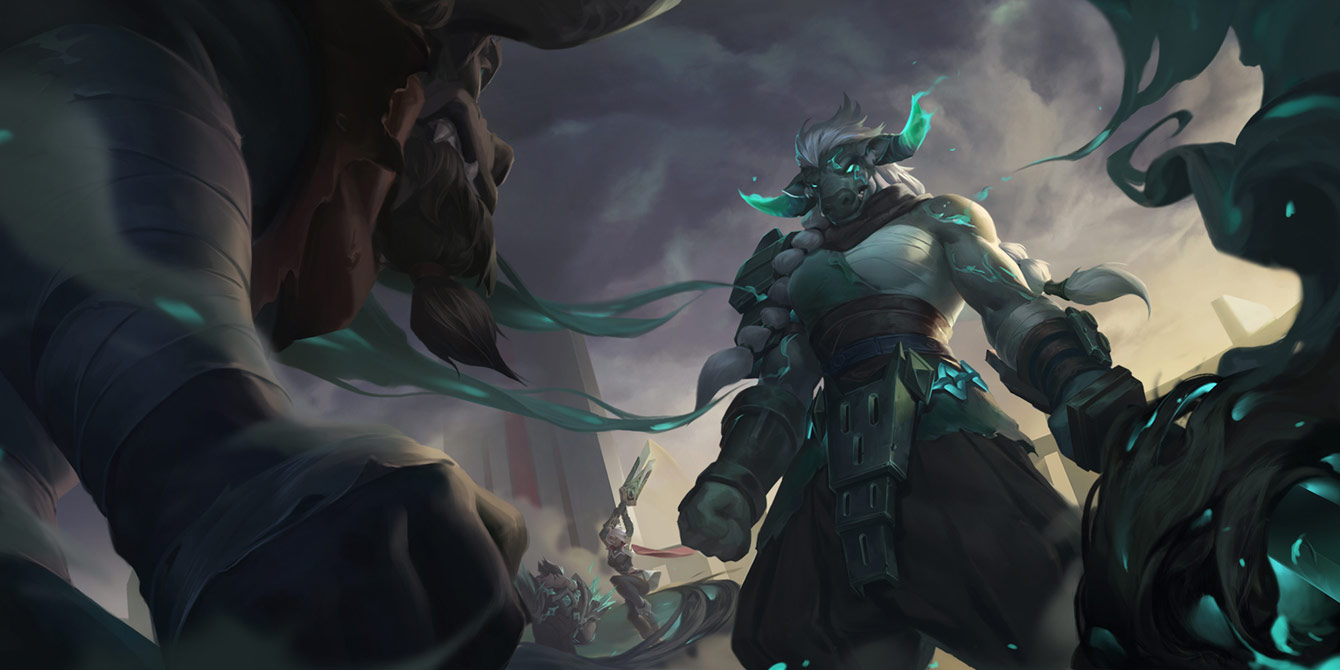 Ruined Reckoner Art from Legends of Runeterra